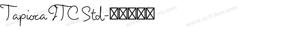 Tapioca ITC Std字体转换